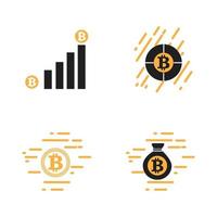 bitcoin logo illustration vector