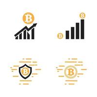 bitcoin logo illustration vector