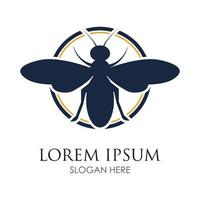 vector de logotipo de abeja