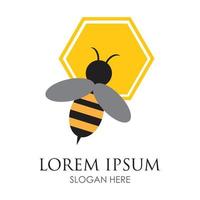 vector de logotipo de abeja