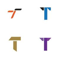 diseño de icono de vector de plantilla de logotipo de letra t