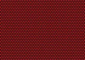 Abstract background of red dots on black background vector