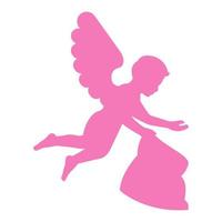 clip art of cupid with cartoon design vector