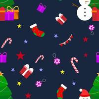 Seamless Pattern Christmas Background vector