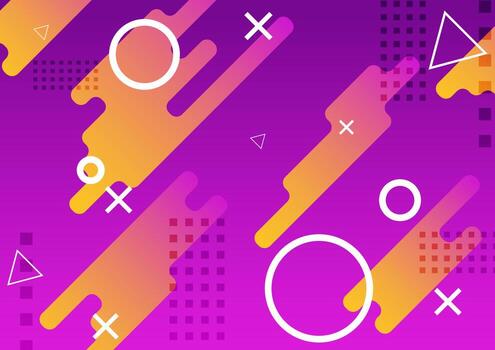 geomatric creative background design with modern and bright color vector