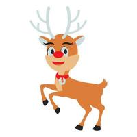 clip art of reindeer with cartoon design vector