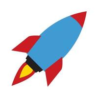 clip art of rocket with cartoon design vector