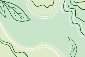 Abstract green pastel memphis patterned background vector Free Vector
