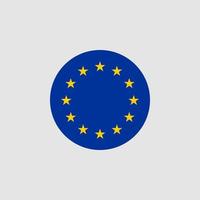 National European Union flag, official colors and proportion correctly. Vector illustration. EPS10.