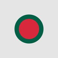 bandera nacional de bangladesh, colores oficiales y proporción correcta. ilustración vectorial eps10. vector