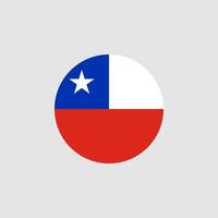 National Chile flag, official colors and proportion correctly. Vector illustration. EPS10.