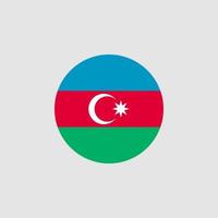 National Azerbaijan flag, official colors and proportion correctly. Vector illustration. EPS10.