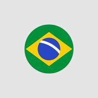 National Brazil flag, official colors and proportion correctly. National Brazil flag. Vector illustration. EPS10.