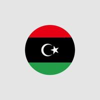National Libya flag, official colors and proportion correctly. Vector illustration. EPS10.