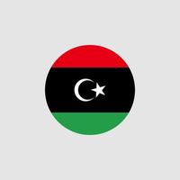 National Libya flag, official colors and proportion correctly. Vector illustration. EPS10.