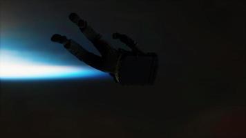 astronauta morto negli elementi dello spazio esterno di questa immagine fornita dalla nasa video