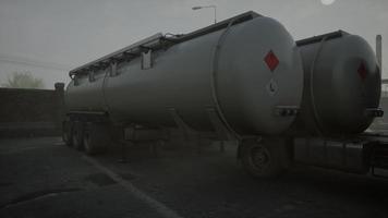 fuel truck for transport fuel to petrochemical oil refinery video