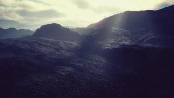 Berge von Afghanistan bei Sonnenuntergang video