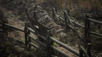 oud houten dorp op het platteland video