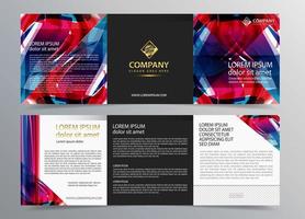 Brochure template design. full color . brochure with realistic photos vector