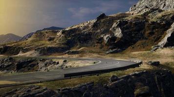 Panoramic view of the Atlantic Ocean and the road in the East Fjords video