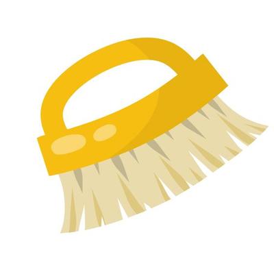 Brush for wet house cleaning and sweeping. item for combing horse.