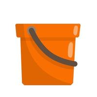 Yellow Bucket. Element of cleaning house. object with handle. vector