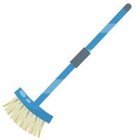 MOP for cleaning house. Object for homework with long handle vector