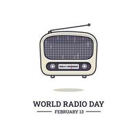 World Radio Day vector