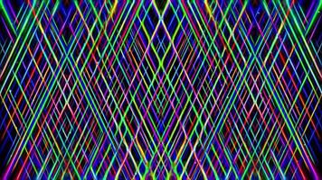 Abstract background with multicolored neon lines. video