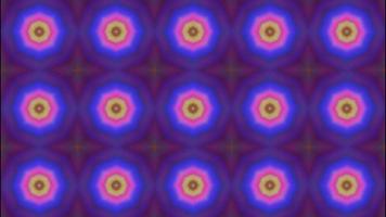 caleidoscópio de fundo multicolorido simétrico abstrato. video