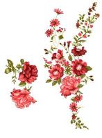 flores y plantas diseño textil floral botánico impresión digital foto