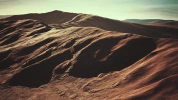 Aerial view of red Desert with sand dune photo