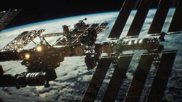International Space Station. Elements of this image furnished by NASA photo