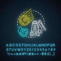 icono de concepto de luz de neón de robótica doméstica. idea de robot doméstico. tecnologías futuristas modernas. máquinas de limpieza automáticas. signo brillante con alfabeto, números. ilustración vectorial aislada vector