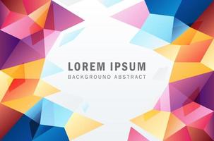background triangle liquid colorful geometric abstract design vector