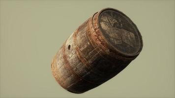 classic old rusted wooden barrel photo