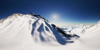 VR 360 camera on the Tops of the Mountains photo