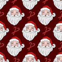 Christmas seamless pattern, with Santa Claus. Christmas and New Year concept. The illustration is great for wrapping paper and packaging. vector