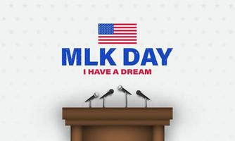 Martin Luther King Jr. Day Background. vector