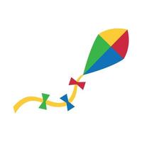 kite icon, flat vector illustration