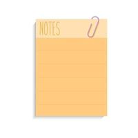 notes icon, flat vector illustration