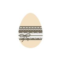 Easter eggs isolated on white background vector