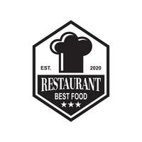 vector de chef, vector de logotipo de restaurante