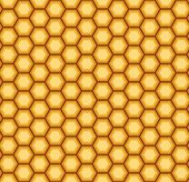 Orange vector seamless honey combs pattern. Honeycomb texture, hexagonal honeyed comb vector background