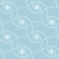 Seamless tile with linear spirals balls in blue. Can be used for cover, advertising, wallpaper, tiles, packaging. vector