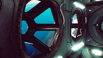 dark space ship futuristic interior photo