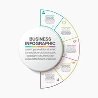Presentation Business circle infographic template vector