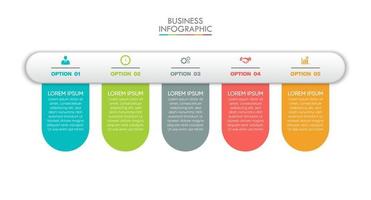 Presentation business infographic template vector