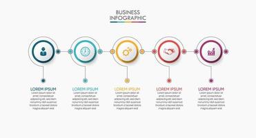 Presentation business infographic template vector